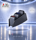 Chargeur Manette PS5 30th Anniversary – Station de Charge Double DualSense, Témoin LED & Halo Tactile | Gris Rétro PS1