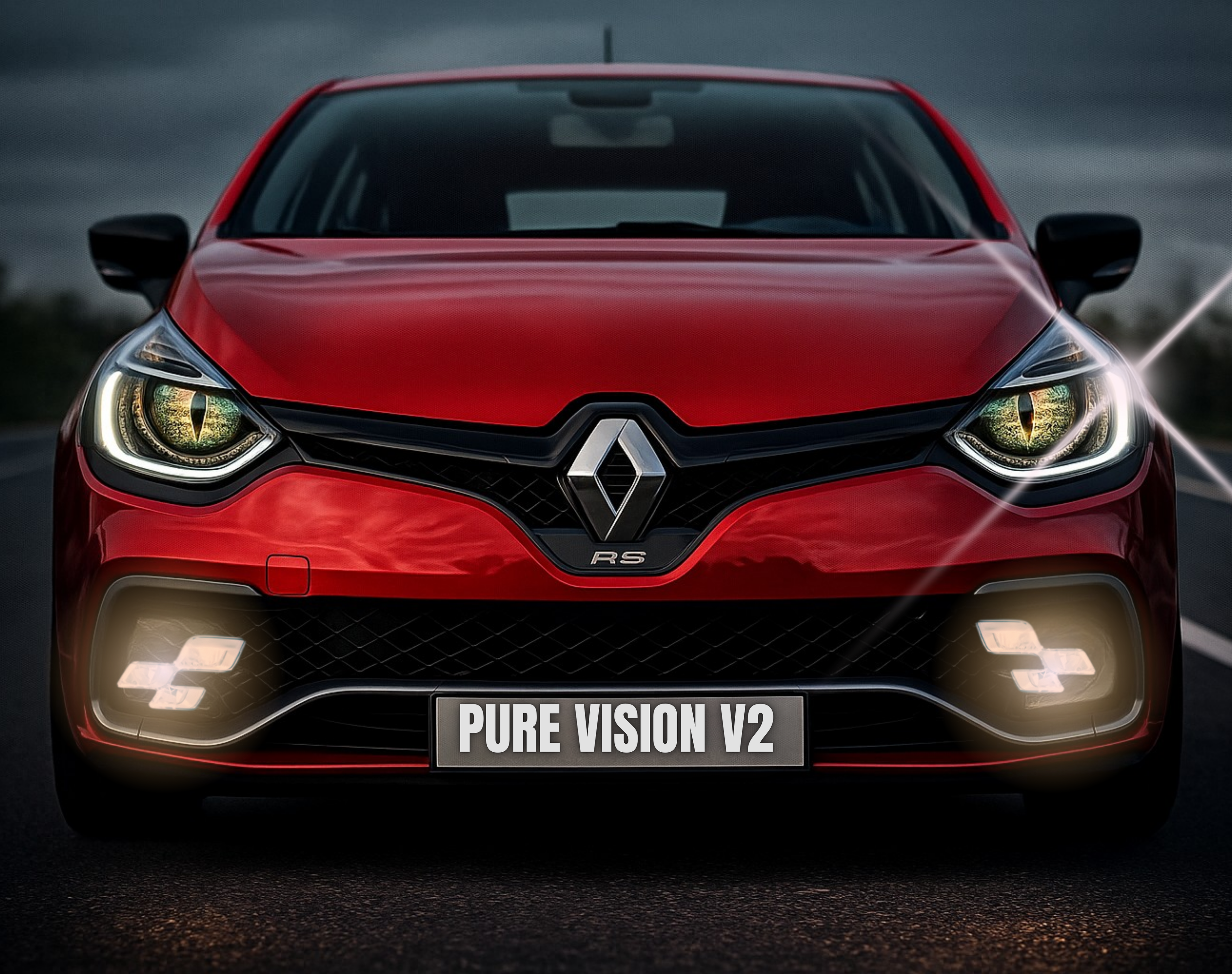 Adaptateur LED Pure Vision Clio 4 / RS – Plug & Play + Réglage Hauteur Phare