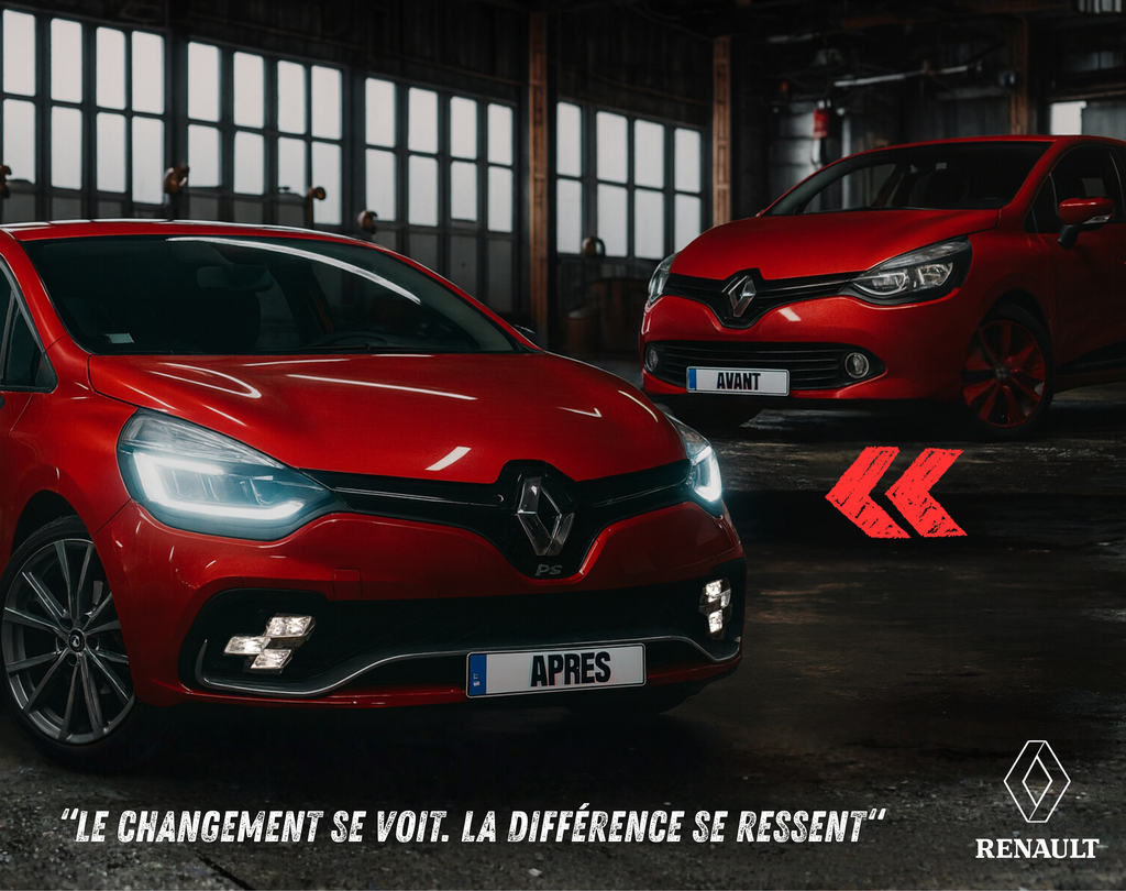 Adaptateur LED Pure Vision Clio 4 / RS – Plug & Play + Réglage Hauteur Phare