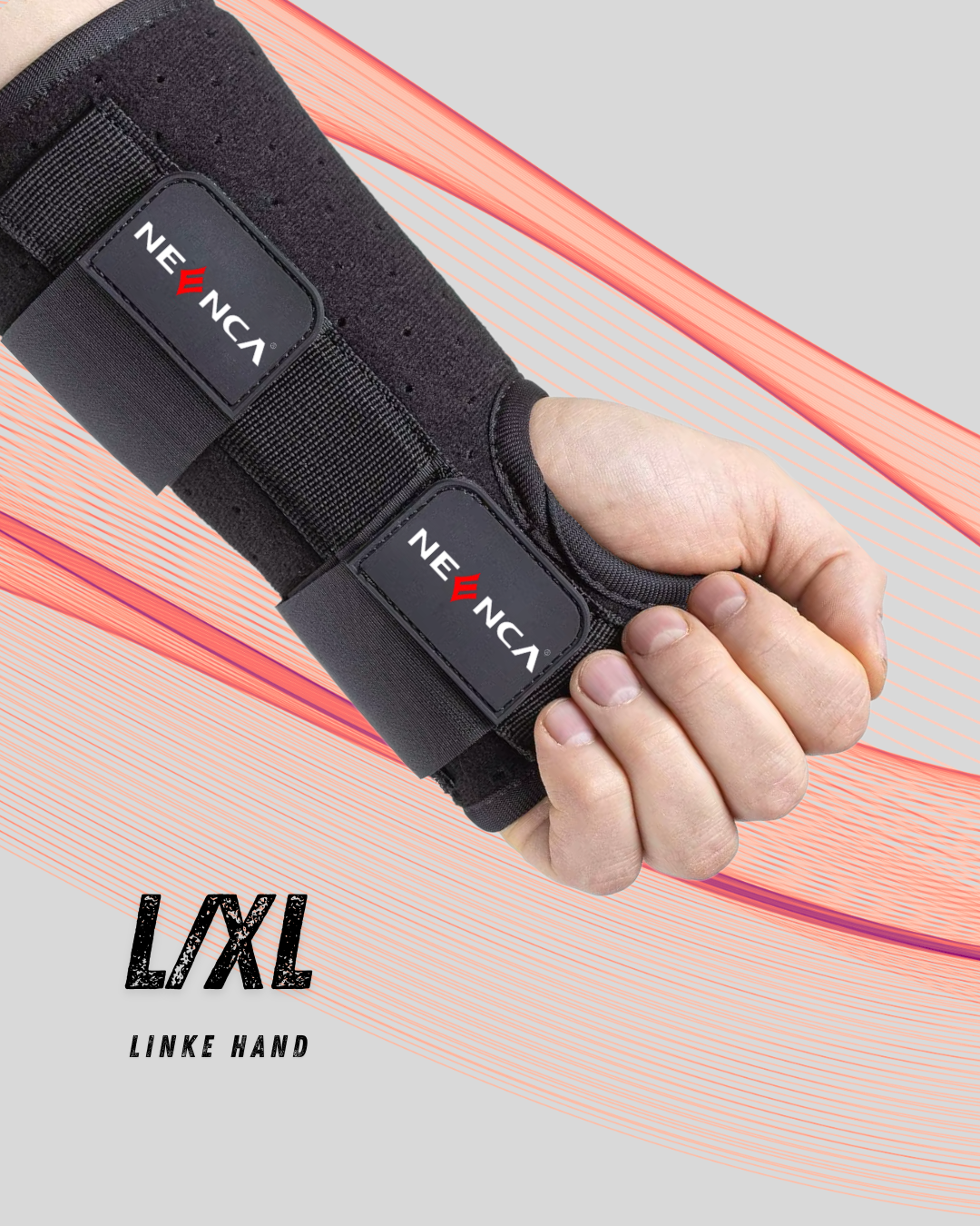 Attelle de poignet NEENCA – Orthèse avec attelle rigide pour canal carpien et arthrite