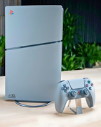 Faceplate PS5 (Façade / Coque) Rétro Gris – Style 30th Anniversary, Compatible PS5 Standard, Slim & Pro