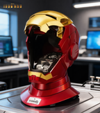 Casque Iron Man MK5 1:1 Motorisé – Masque Cosplay Marvel avec LED, Commandes Vocales et Ouverture Automatique