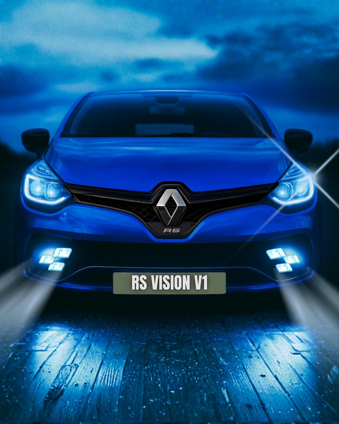 Adaptateurs Antibrouillard RS Vision LED Clio 4 – Kit Plug & Play, Look Sportif