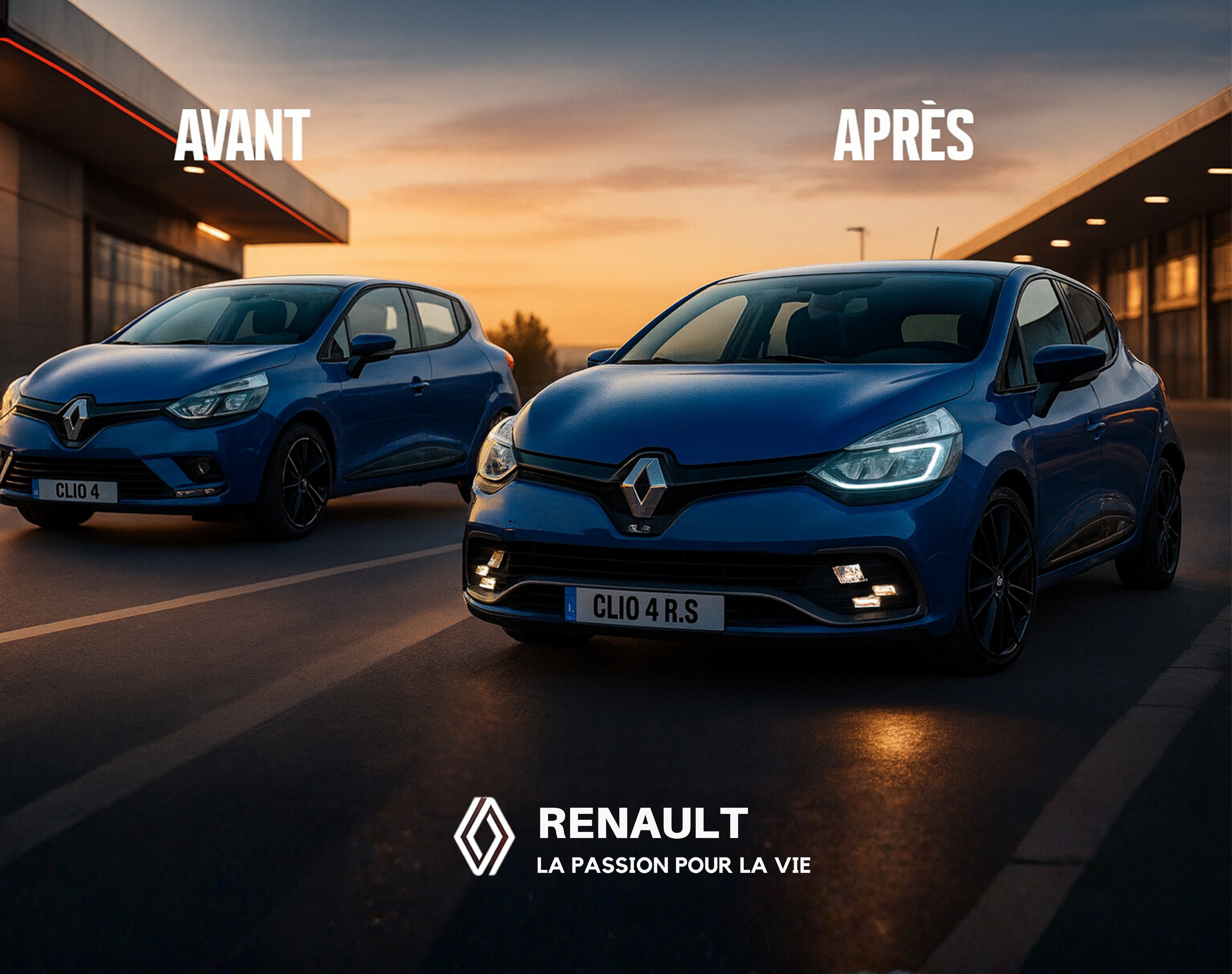 Adaptateurs Antibrouillard RS Vision LED Clio 4 – Kit Plug & Play, Look Sportif