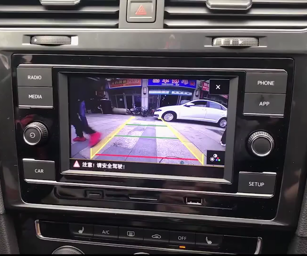 Caméra de Recul VW Flip AHD 1080P Logo 170° Compatible Golf 6 7 8 Passat Polo