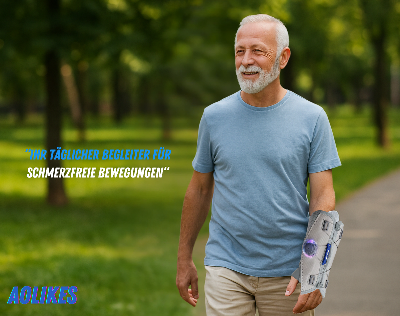 AOLIKES Handgelenkstütze –Orthese mit Kupferschiene bei Karpaltunnel & Arthritis