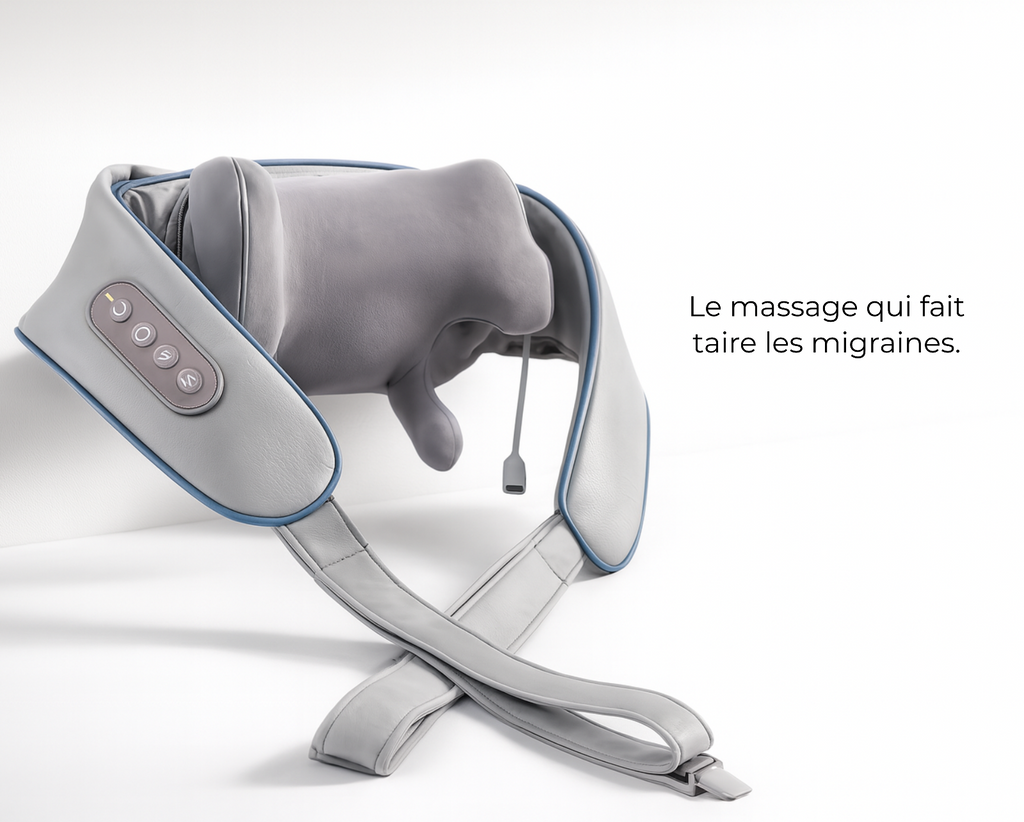 Appareil de Massage Cervical – Shiatsu Chauffant – Anti Migraine & Tensions
