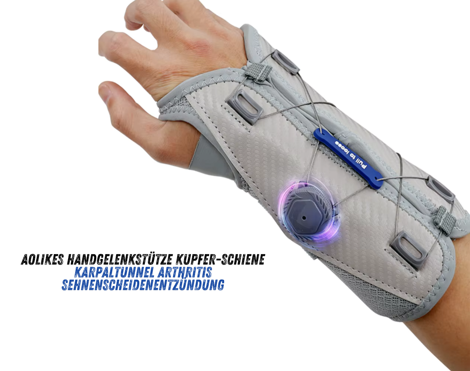 AOLIKES Handgelenkstütze –Orthese mit Kupferschiene bei Karpaltunnel & Arthritis
