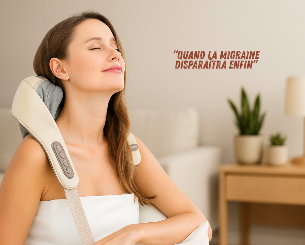 Appareil de Massage Cervical – Shiatsu Chauffant – Anti Migraine & Tensions