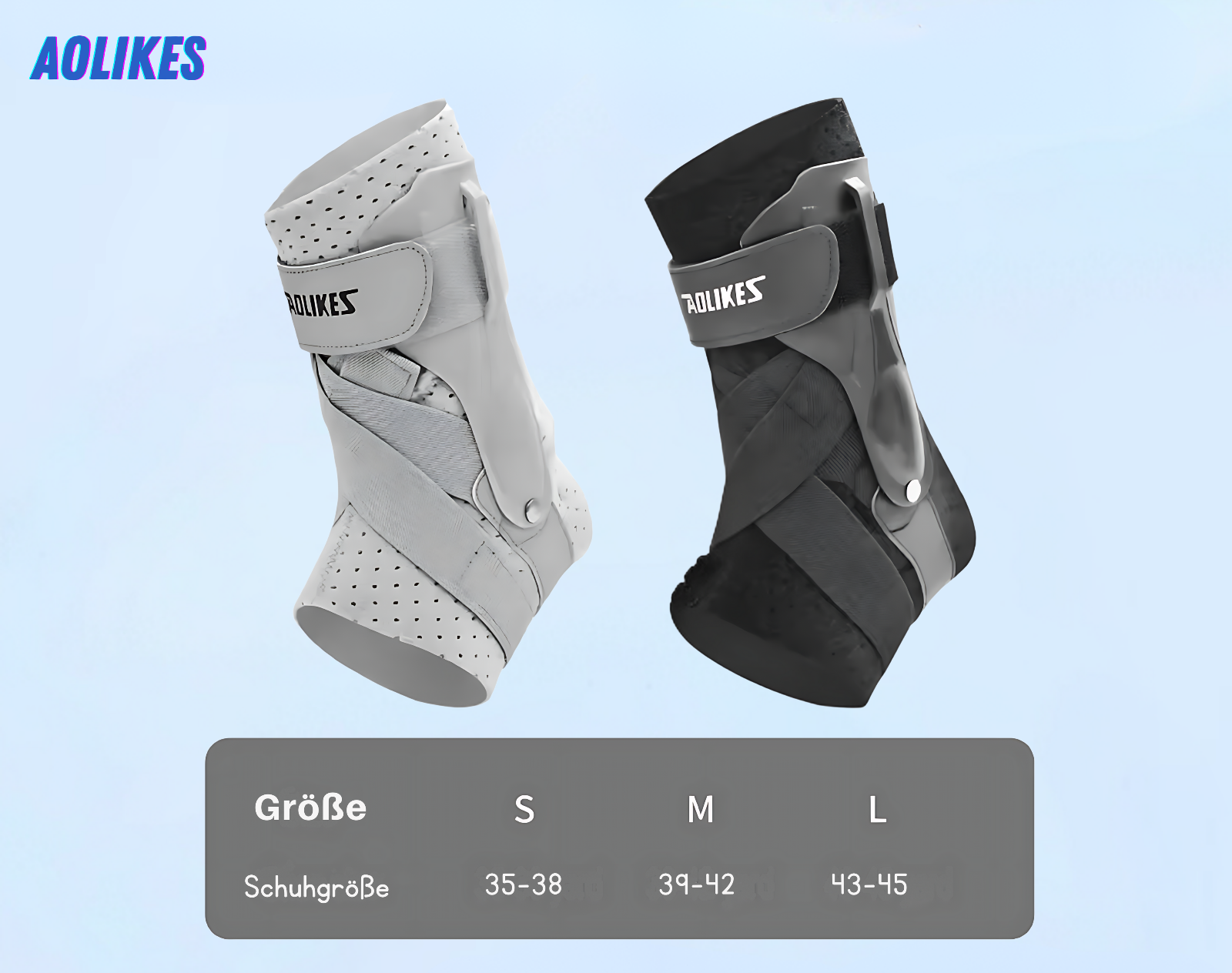 NEENCA Knöchelbandage Stabilisator Schmerzfrei bei Verstauchung & Sport