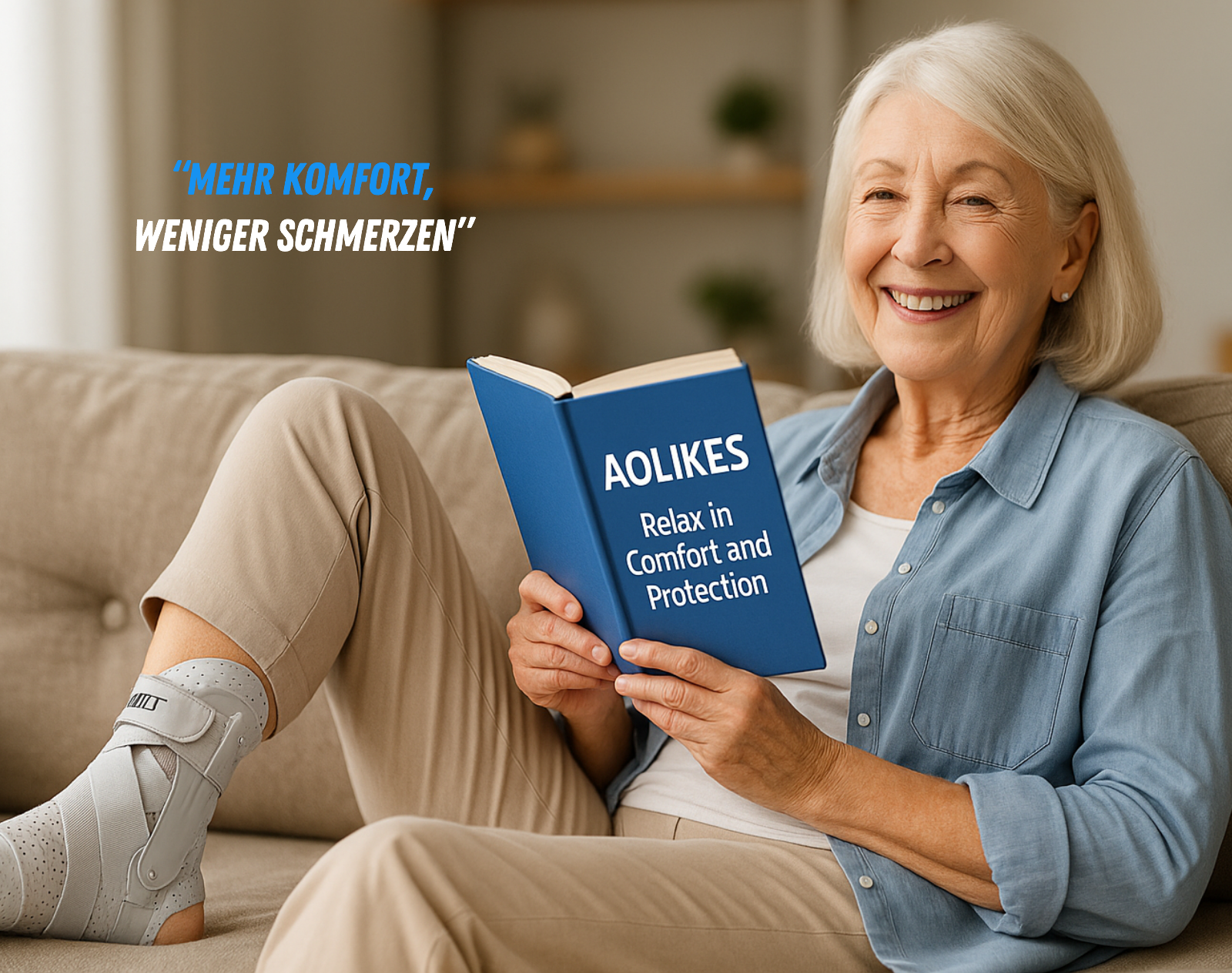 NEENCA Knöchelbandage Stabilisator Schmerzfrei bei Verstauchung & Sport