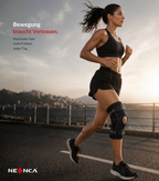 NEENCA Genouillère avec charnières articulées – maintien stable pour douleurs de la rotule, des tendons et du ménisque