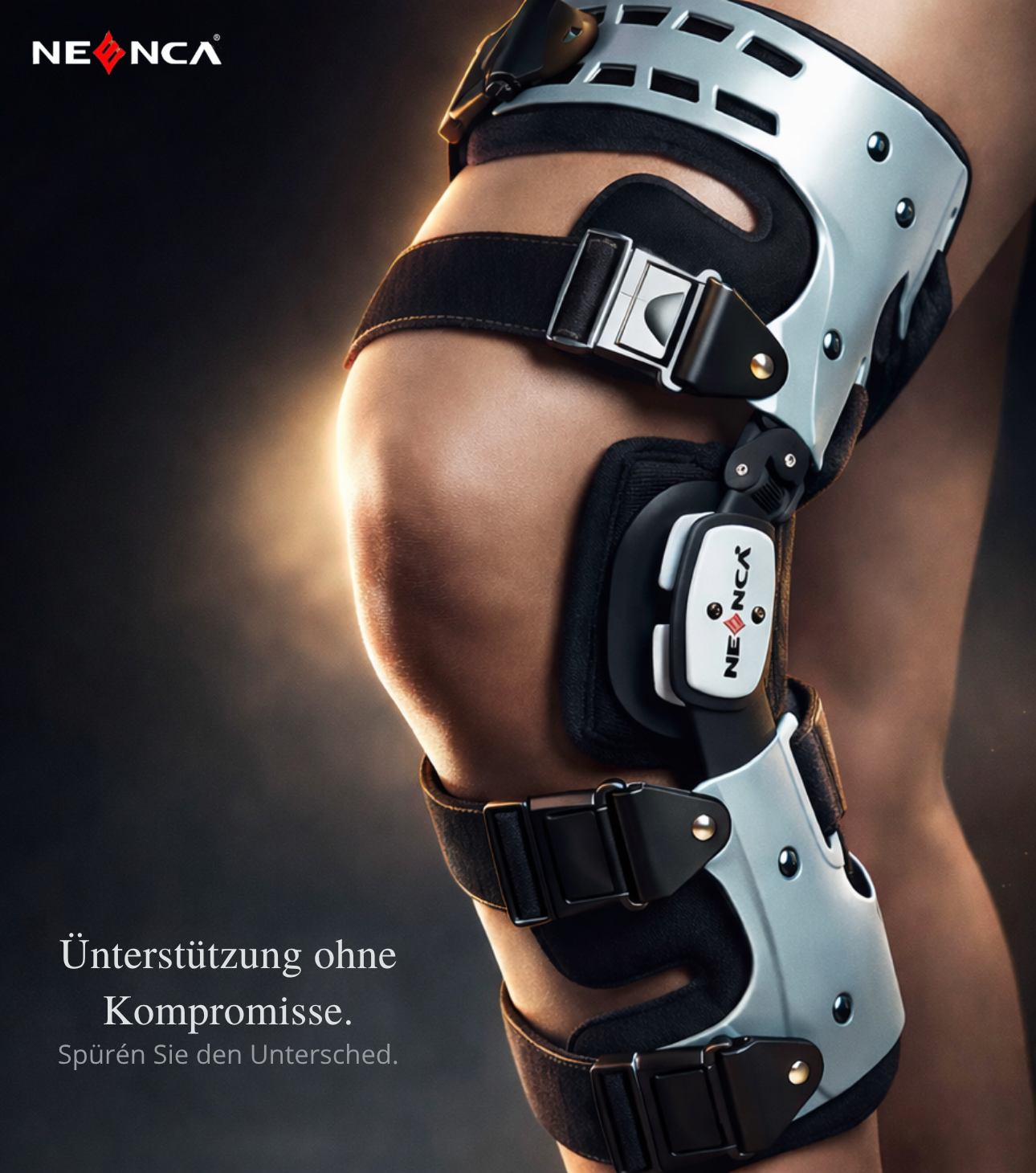 Genouillère NEENCA Arthrose – Orthèse de Décharge Unilatérale Gauche/Droite, Taille Unique