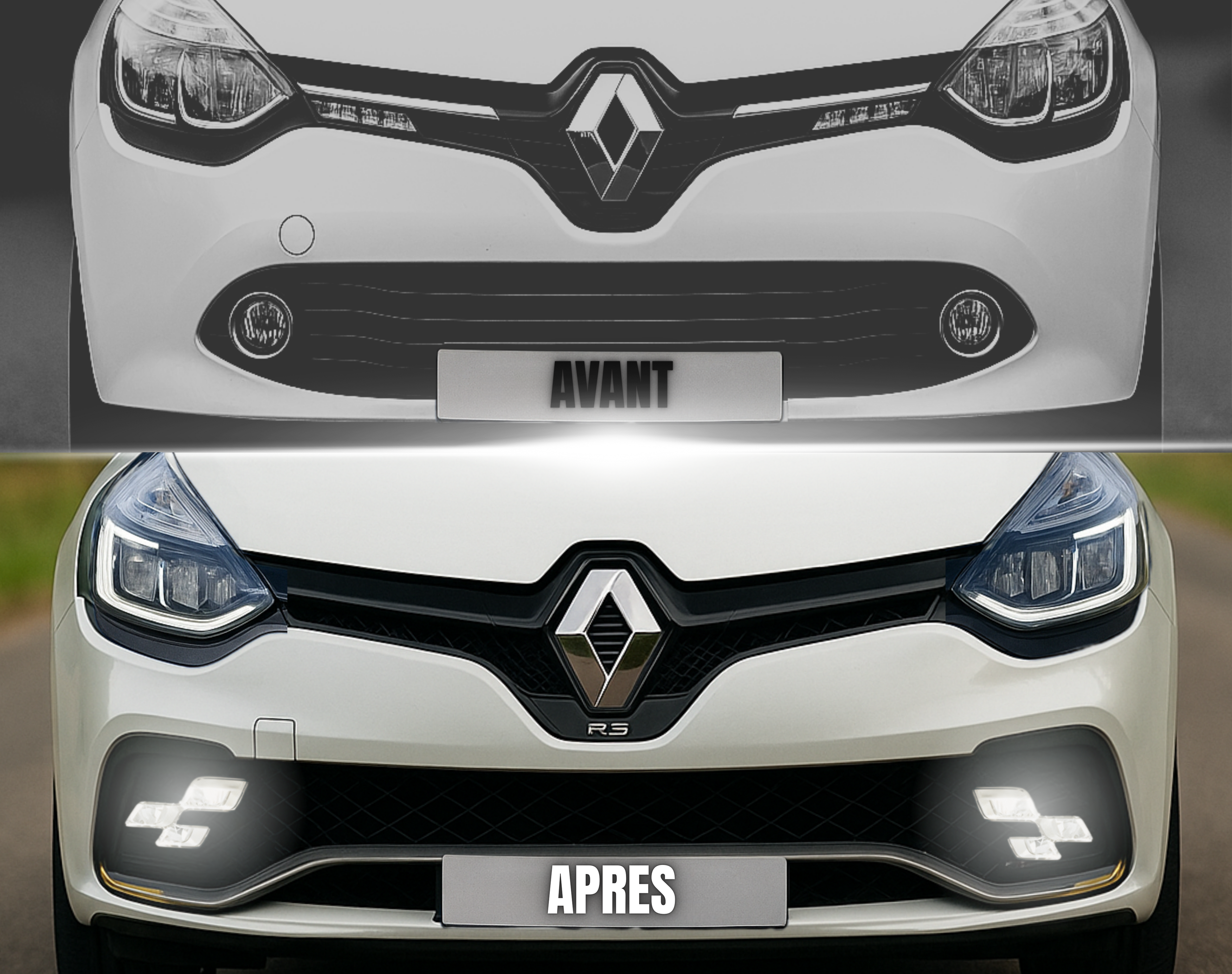 Adaptateurs RS Vision LED Clio 4 Phase 1 – Kit Antibrouillard Plug & Play RS