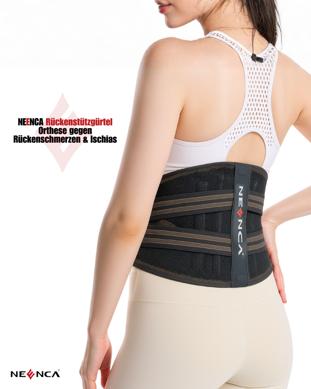 Ceinture lombaire NEENCA – Maintien du dos stable, compression réglable & confort respirant