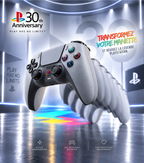 PS5 Controller Shell 30th Anniversary – Full DualSense Mod Kit, Retro Gray PS1 Style | Shells, Buttons & Sticks