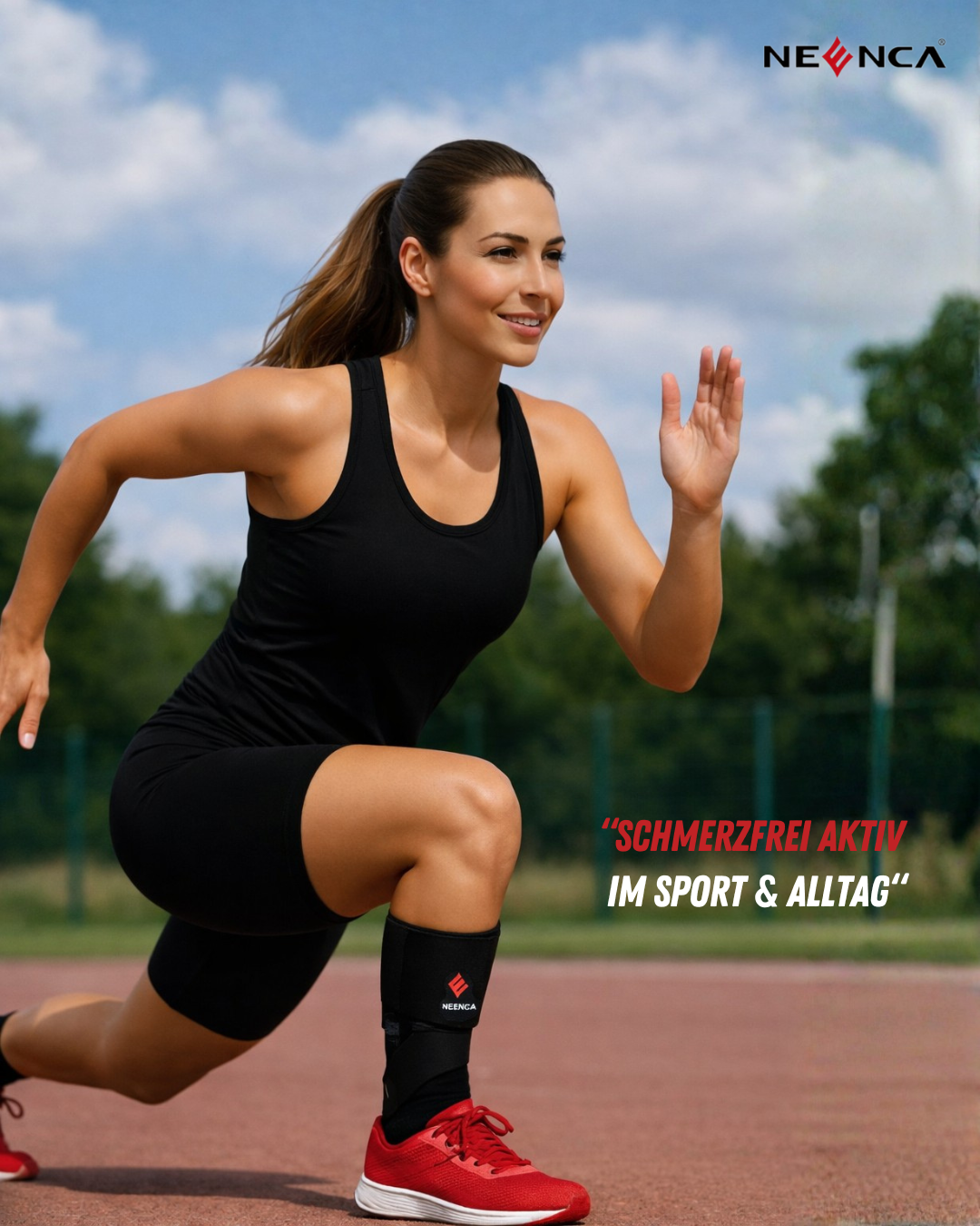 Support de cheville NEENCA – Maintien ajustable, stabilité renforcée & confort respirant pour sport et quotidien