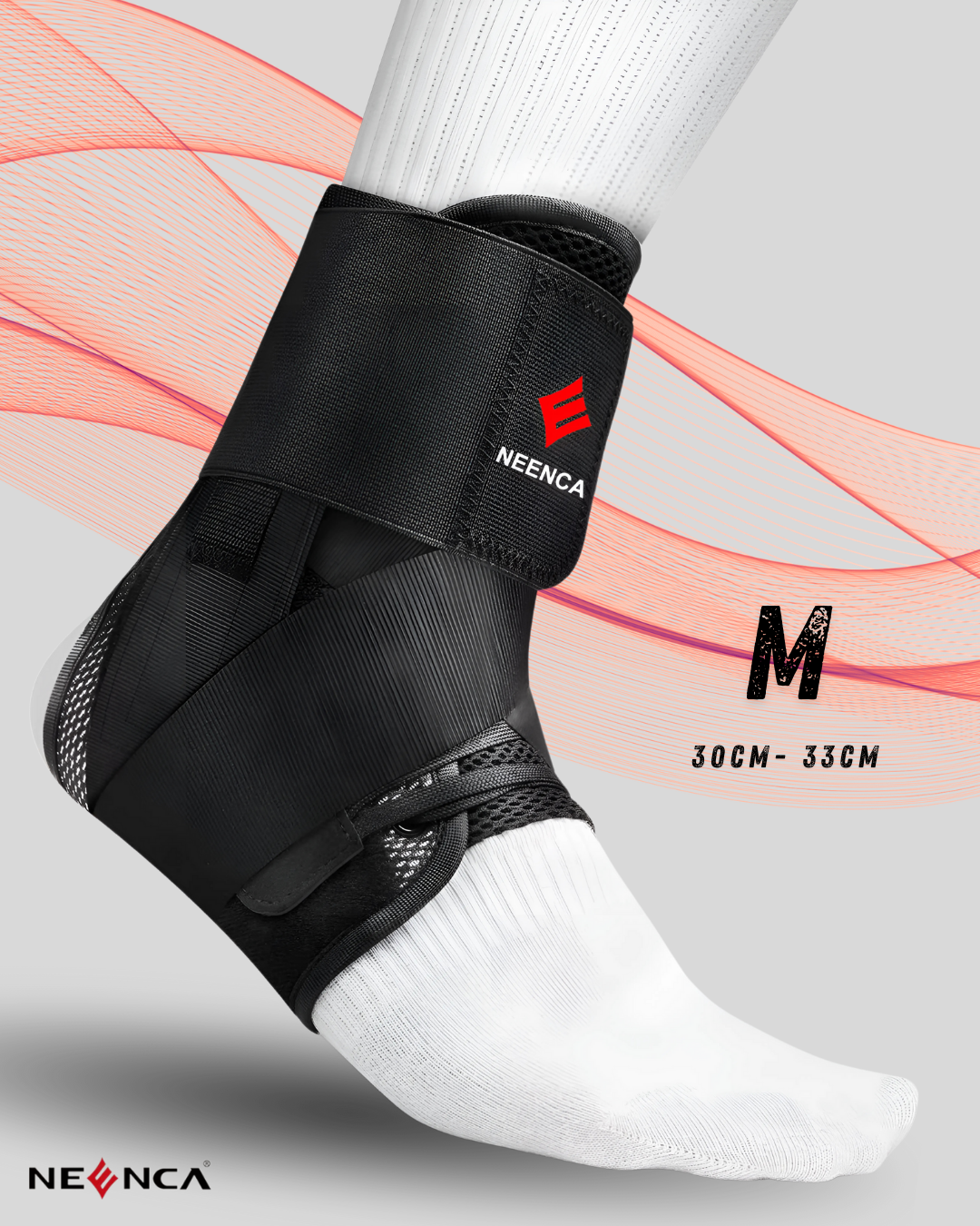 Support de cheville NEENCA – Maintien ajustable, stabilité renforcée & confort respirant pour sport et quotidien