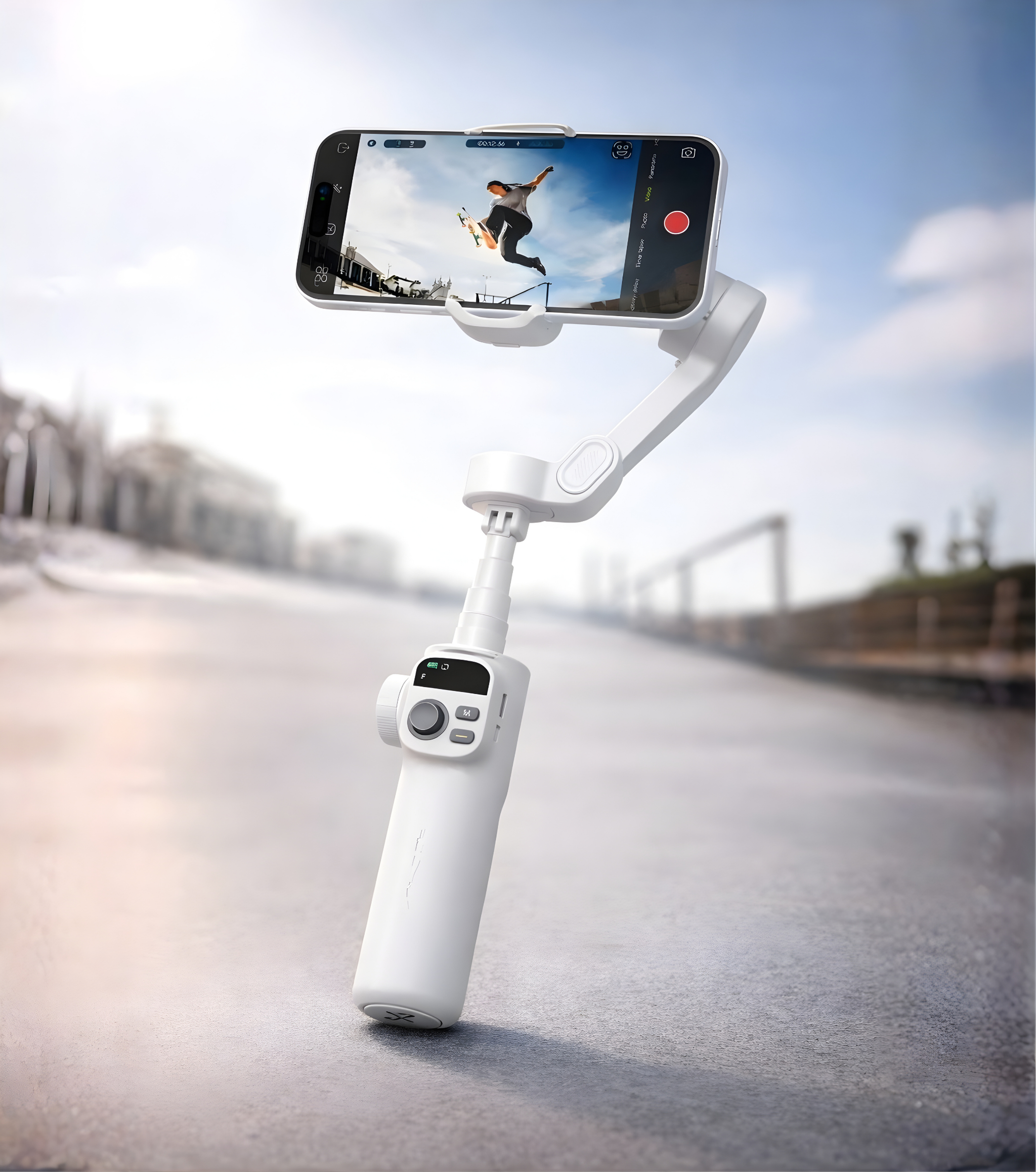 Stabilisateur Smartphone 3 Axes avec Perche Télescopique – Gimbal Vidéo Vlog TikTok