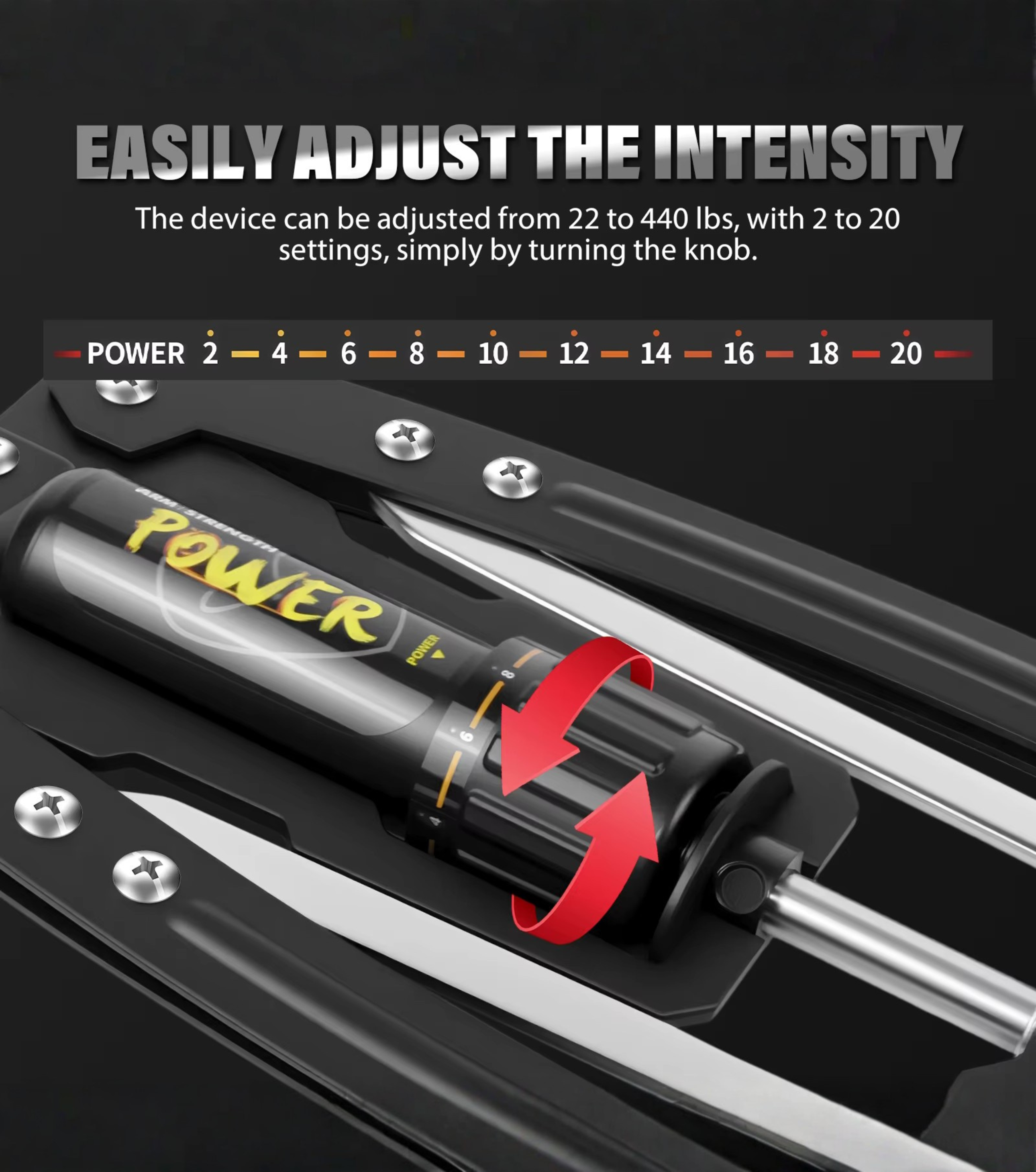 Appareil Musculation Bras Hydraulique 10-200kg | Pectoraux, Épaules & Force Maison