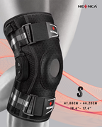 NEENCA Genouillère avec charnières articulées – maintien stable pour douleurs de la rotule, des tendons et du ménisque