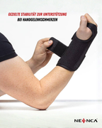 Attelle de poignet NEENCA – Orthèse avec attelle rigide pour canal carpien et arthrite