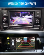 Caméra de Recul VW Flip AHD 1080P Logo 170° Compatible Golf 6 7 8 Passat Polo