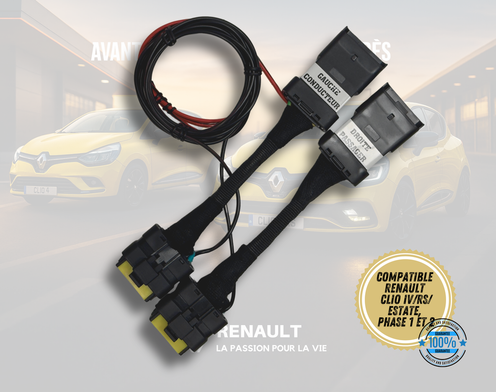 Adaptateur LED Pure Vision Renault Clio 4 IV RS / Estate – Installation facile