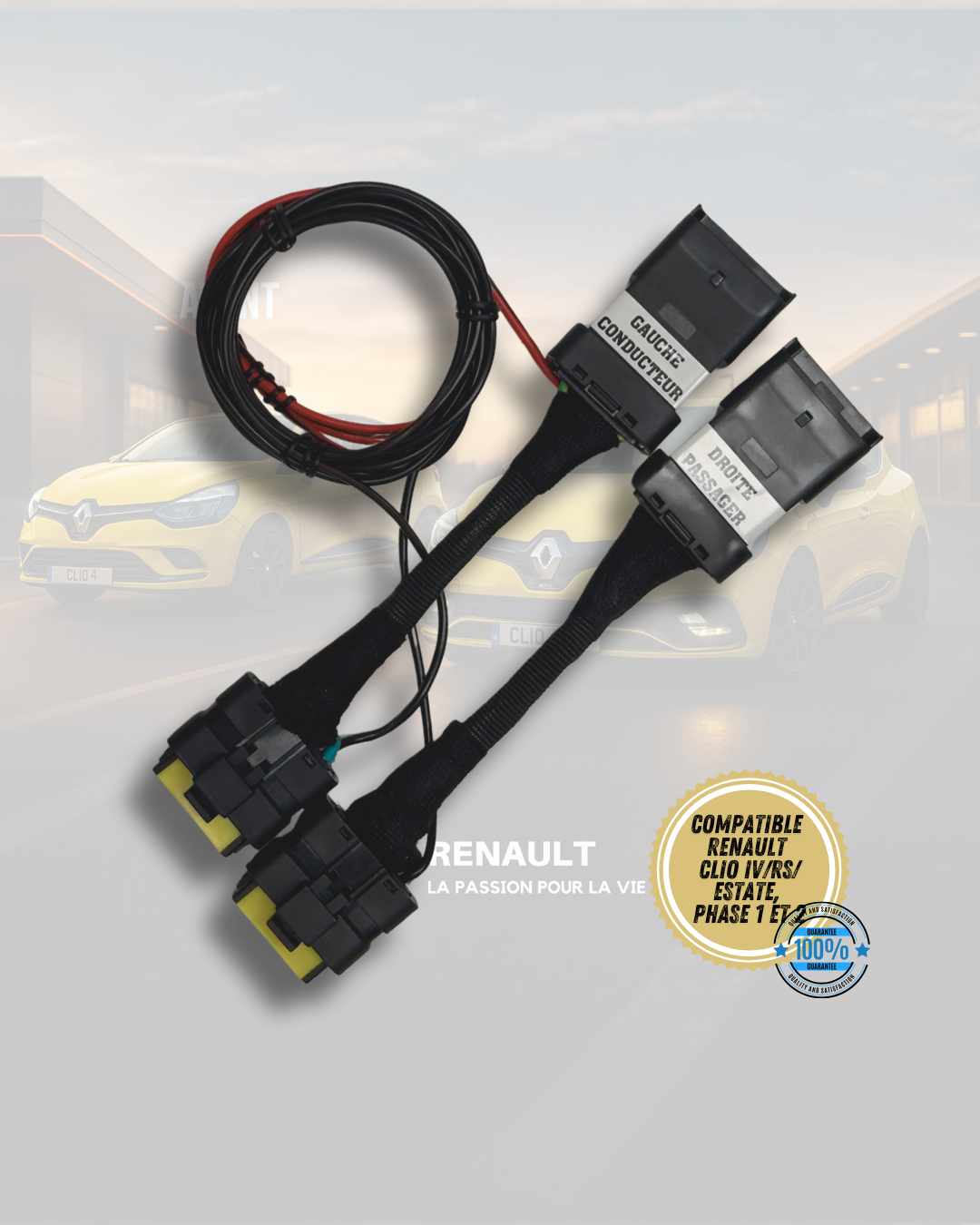 Adaptateur LED Pure Vision Renault Clio 4 IV RS / Estate – Installation facile