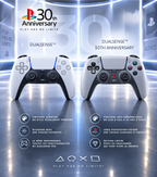 PS5 Controller Shell 30th Anniversary – Full DualSense Mod Kit, Retro Gray PS1 Style | Shells, Buttons & Sticks