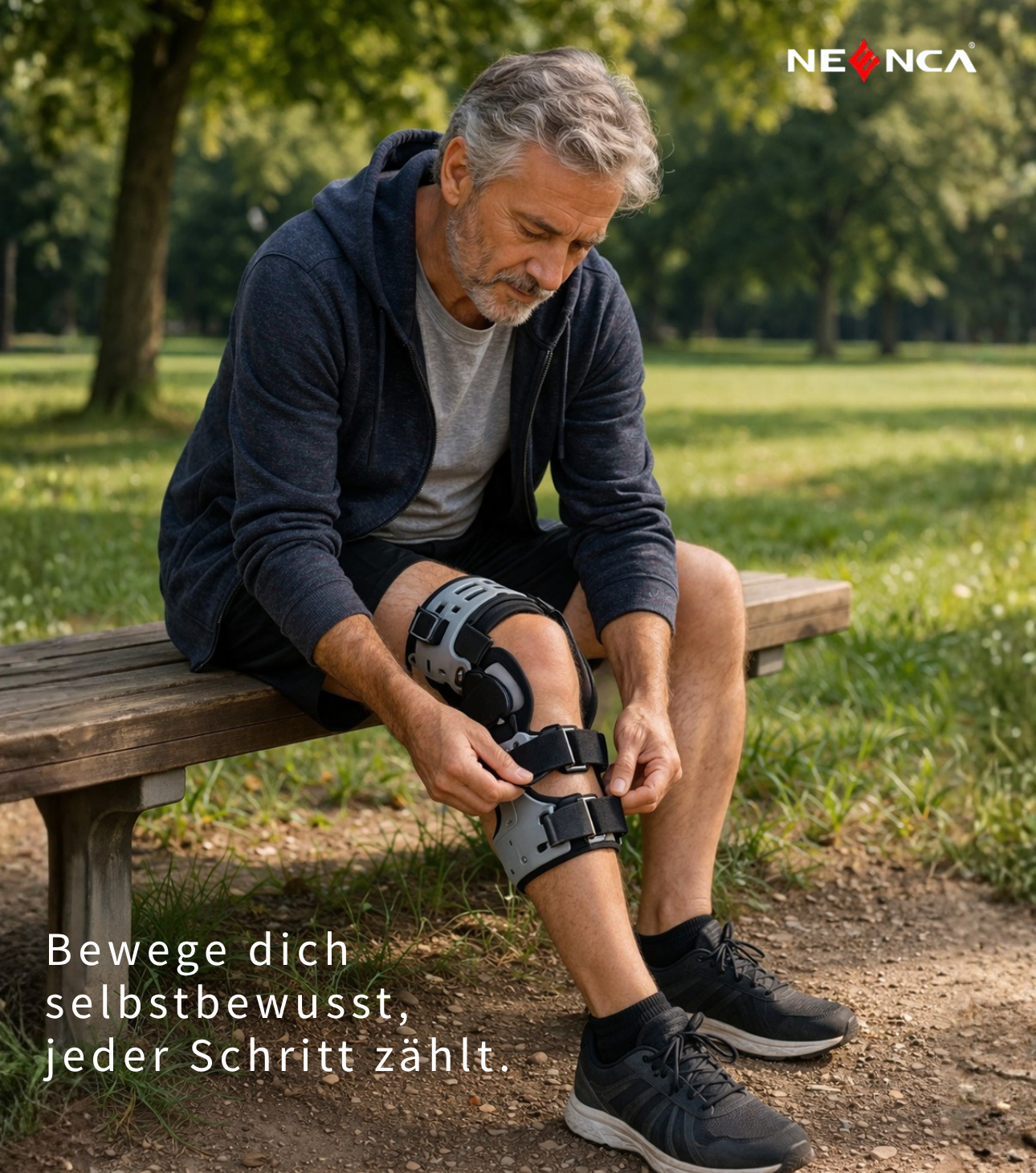Genouillère NEENCA Arthrose – Orthèse de Décharge Unilatérale Gauche/Droite, Taille Unique