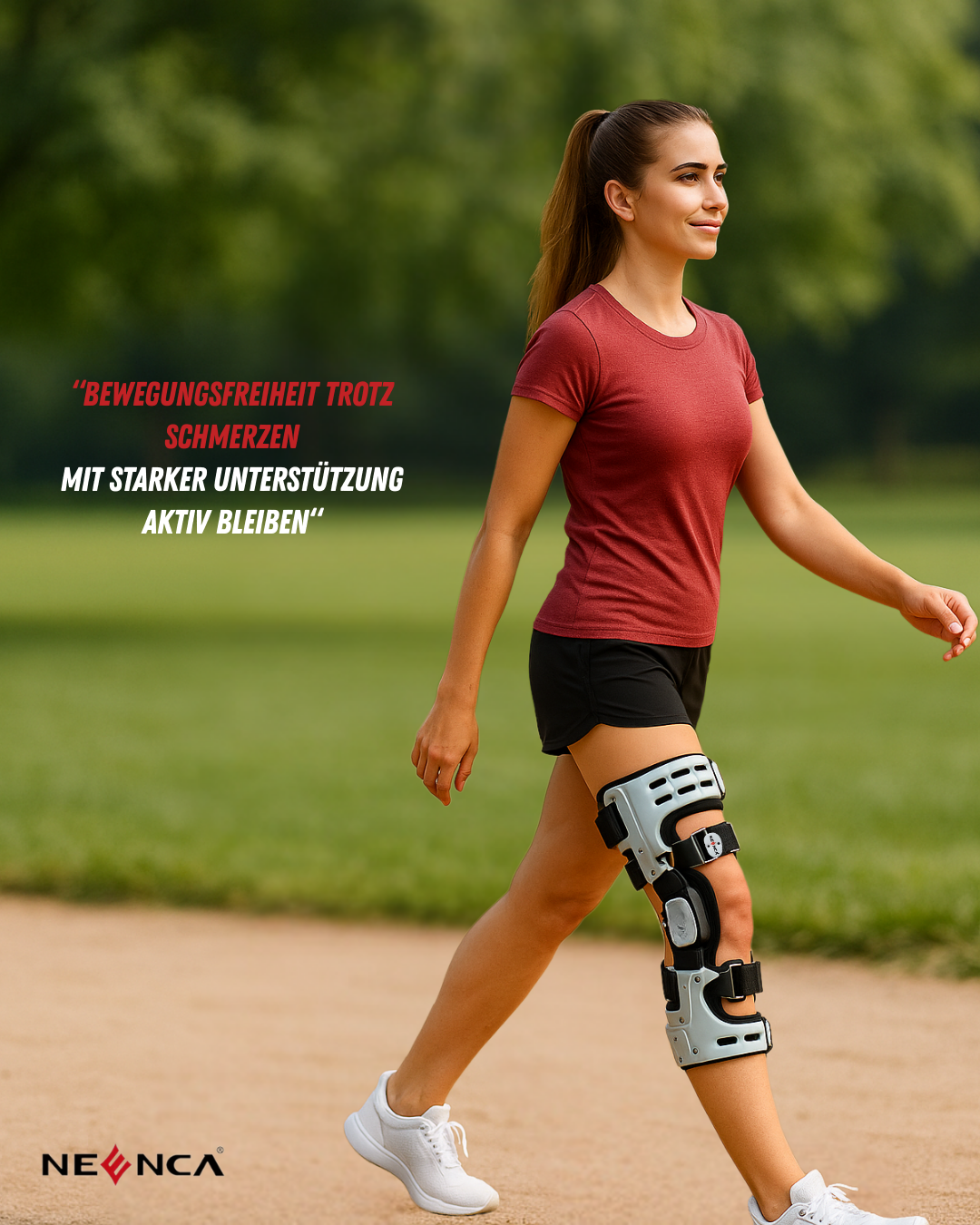 Marchez sans appréhension, même dans les escaliers – Genouillère NEENCA OA pour douleur interne du genou