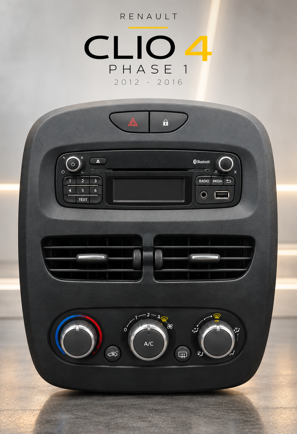 Auto-rádio CarPlay Clio 4 – CarPlay e Android Auto sem fios, GPS | Renault Clio 4 fase 1 e 2 (2012-2019)
