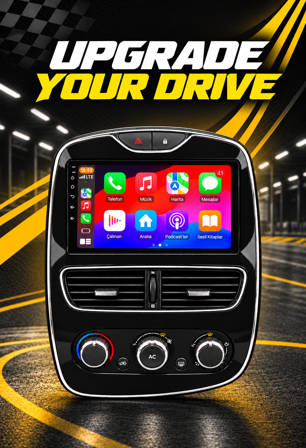 Autoradio CarPlay Clio 4 – CarPlay e Android Auto wireless, GPS | Renault Clio 4 fase 1 e 2 (2012-2019)