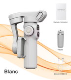 Stabilisateur Smartphone 3 Axes avec Perche Télescopique – Gimbal Vidéo Vlog TikTok