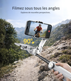 Stabilisateur Smartphone 3 Axes avec Perche Télescopique – Gimbal Vidéo Vlog TikTok