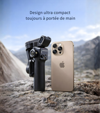 Stabilisateur Smartphone 3 Axes avec Perche Télescopique – Gimbal Vidéo Vlog TikTok