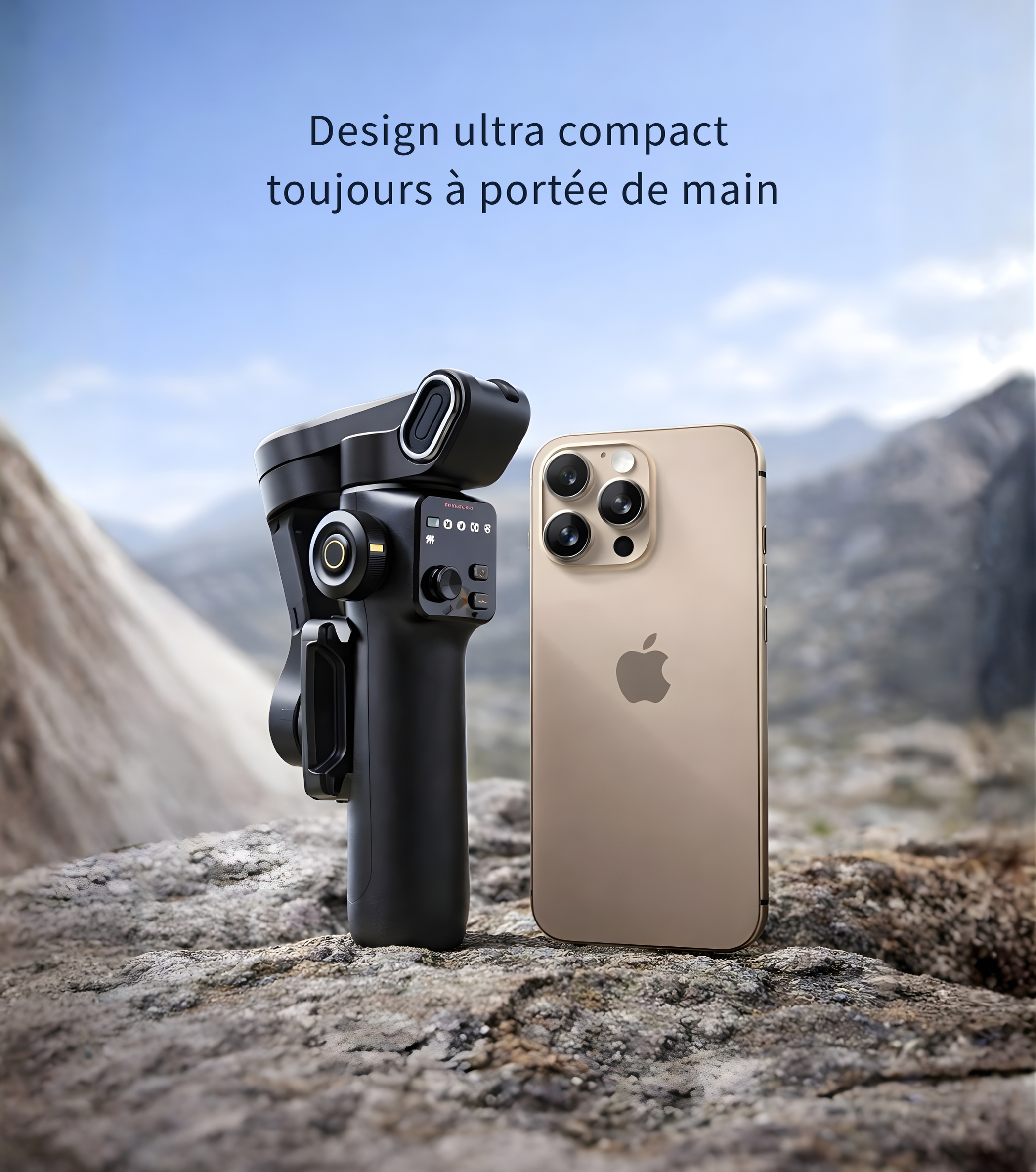 Stabilisateur Smartphone 3 Axes avec Perche Télescopique – Gimbal Vidéo Vlog TikTok