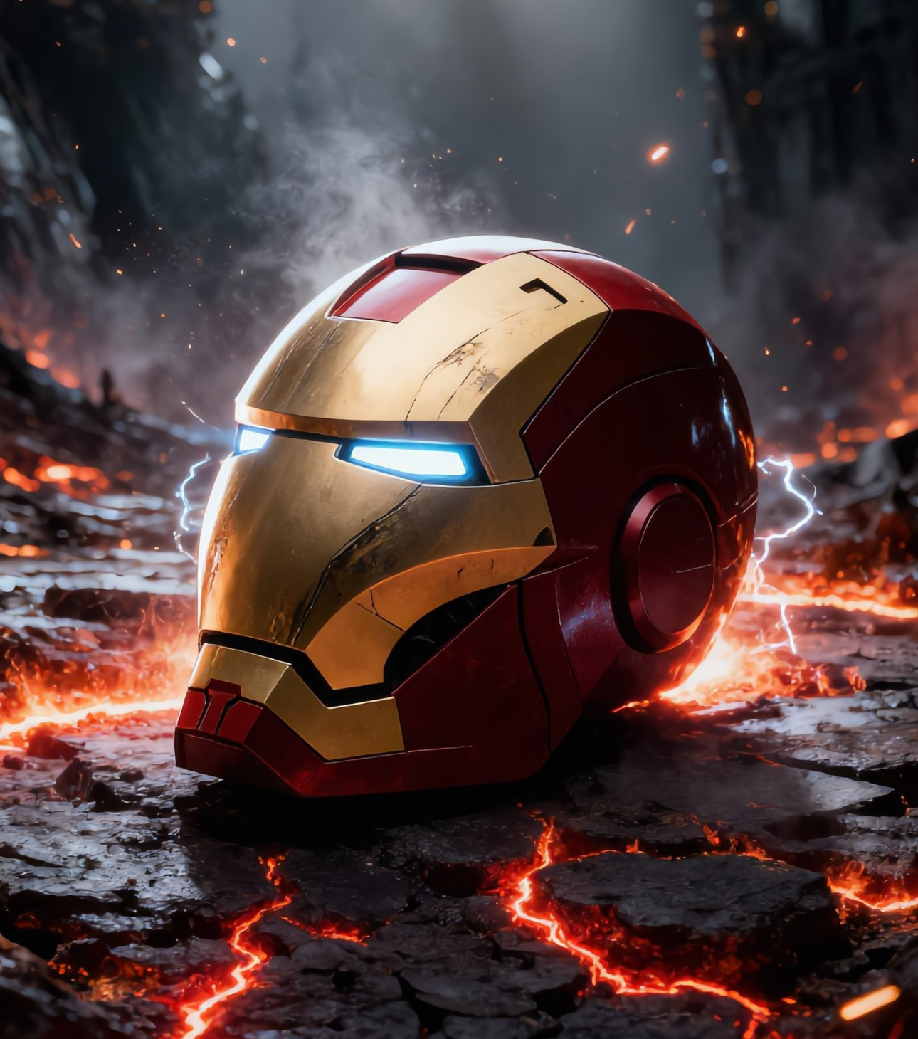 Casque Iron Man MK5 1:1 Motorisé – Masque Cosplay Marvel avec LED, Commandes Vocales et Ouverture Automatique